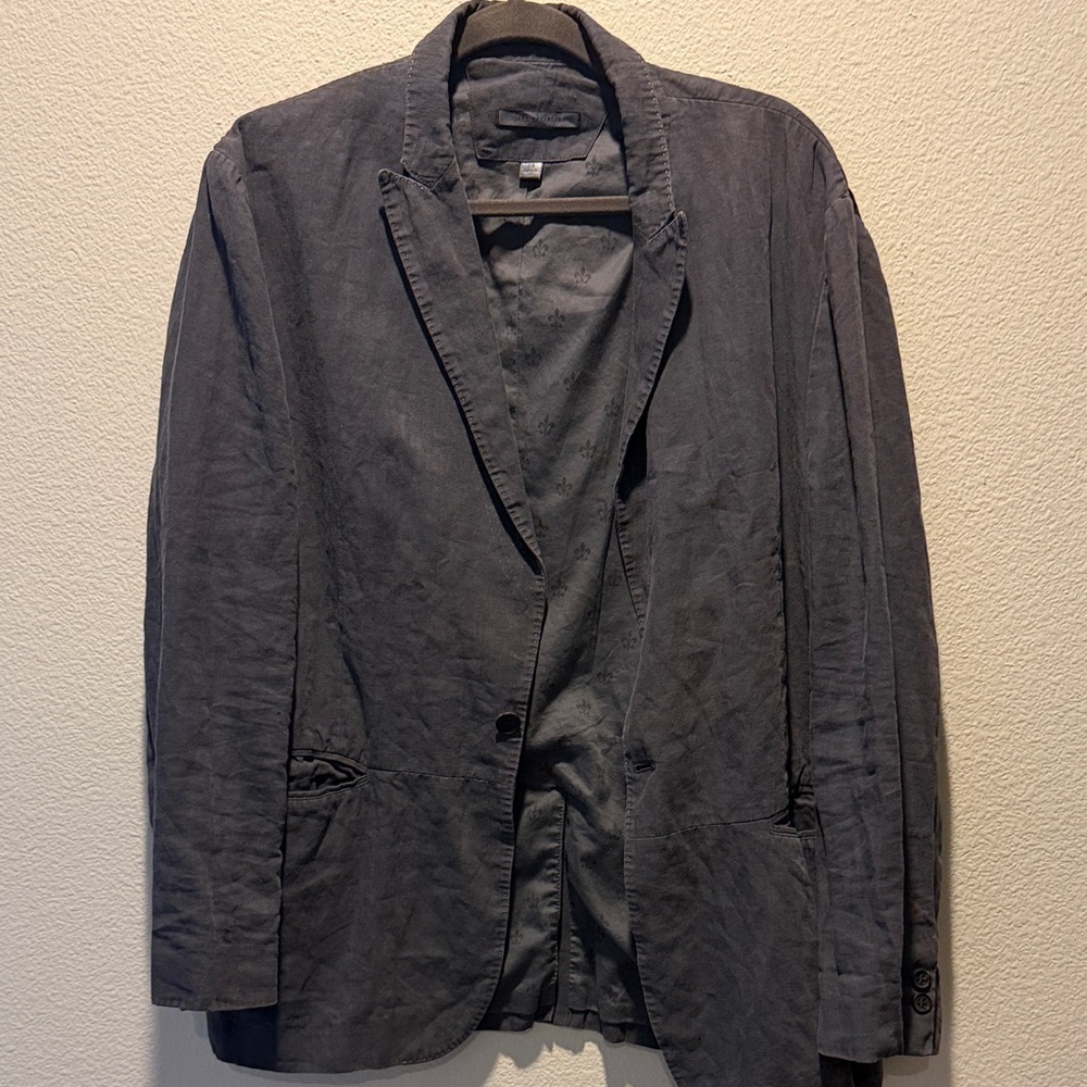John Varvatos Charcoal Gray Men's Blazer